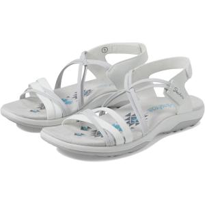 Skechers Women’s Reggae Slim – Takes Two Sandal(White)