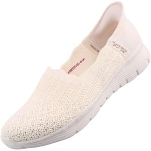 Skechers Womens Seager – Believe It Hands Free Slip-ins(White)
