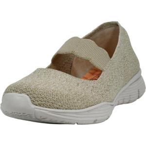 Skechers Women’s Seager – Power Hitter – Engineered Knit Mary Jane(Natural)