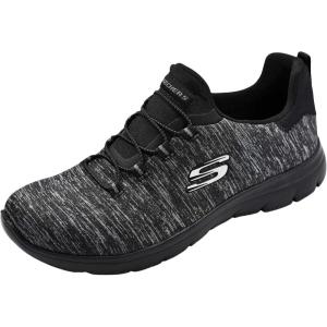 Skecher’s Women’s Summits – Quick Getaway Sneaker(Black/Black)