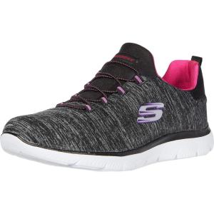 Skecher’s Women’s Summits – Quick Getaway Sneaker(Black/Pink)