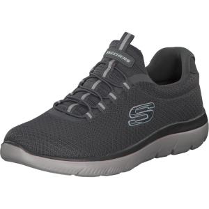 Skecher’s Women’s Summits – Quick Getaway Sneaker(Charcoal Mesh Trim)