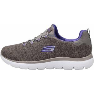 Skecher’s Women’s Summits – Quick Getaway Sneaker(Charcoal/Violet)