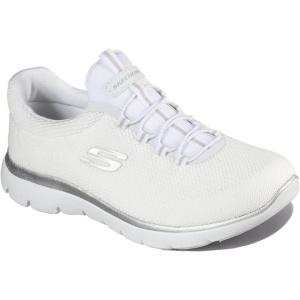Skecher’s Women’s Summits – Quick Getaway Sneaker(White Silver)