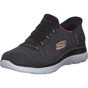 Skechers Women’s Summits Dazzling Haze Hands Free Slip In Sneakers(Black/Multicolor)