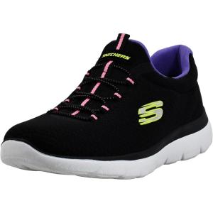 Skechers Women’s Summits Sneaker(Black/Purple)