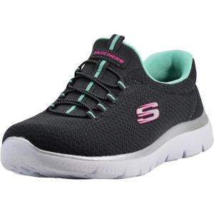 Skechers Women’s Summits Sneaker(Charcoal/Green)