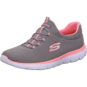 Skechers Women’s Summits Sneaker(Grey/Pink)