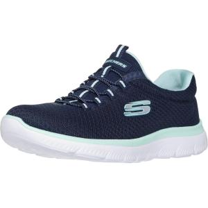 Skechers Women’s Summits Sneaker(Navy/Aqua)