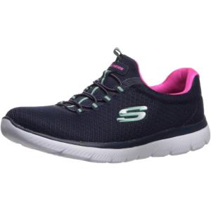 Skechers Women’s Summits Sneaker(Navy/Hot Pink)