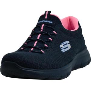 Skechers Women’s Summits Sneaker(Navy/Pink)