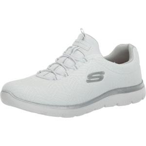 Skechers Women’s Summits Sneaker(White/Silver=wsl)