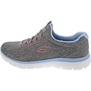 Skechers Women’s Summits Sneakers(Grey-pink-blue)