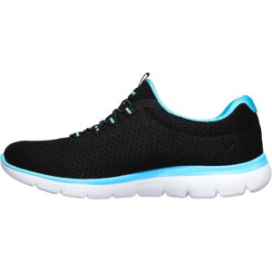 Skechers Womens Summits-top Player(Black/Turquoise)