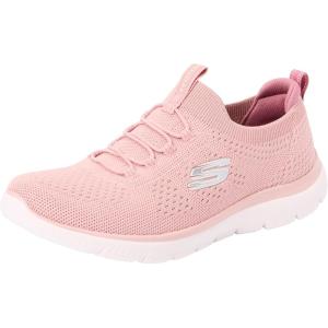 Skechers Womens Summits-top Player(Rose Knit Mauve Trim)