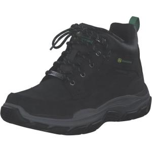 Skechers mens John Deere: Respected – Landin Waterproof Mid Top Leather Lace Up Boots(Black)