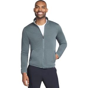Skechers mens The Hoodless Hoodie Ottoman Jacket(Live Moss/ Pigeon)
