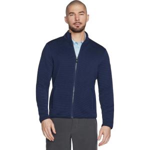 Skechers mens The Hoodless Hoodie Ottoman Jacket(Navy)