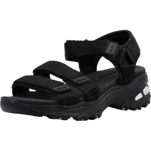Skechers womens D’lites – Fresh Catch(Black/Black)