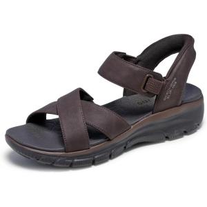 Skechers womens Easy Going – Somewhere Sunny(Chocolate)