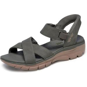 Skechers womens Easy Going – Somewhere Sunny(Olive)