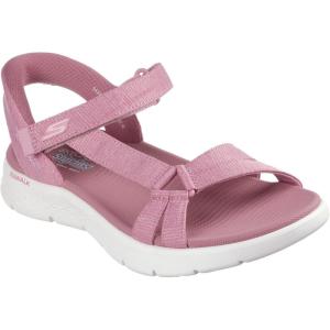 Skechers womens Go Walk Flex Sandal – Illuminate Hands Free Slip-ins(Mauve Textile)