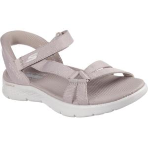 Skechers womens Go Walk Flex Sandal – Illuminate Hands Free Slip-ins(Taupe)