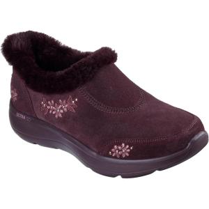 Skechers womens Hands Free Slip-ins On-the-go Encore Embroidered Slipper(Burgundy)