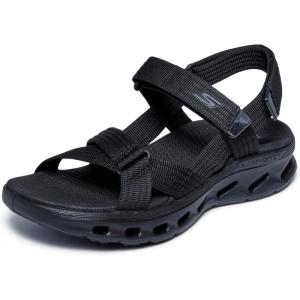 Skechers womens On-the-go Glide Step 2.0 Sandal – Camden(Black/Black)