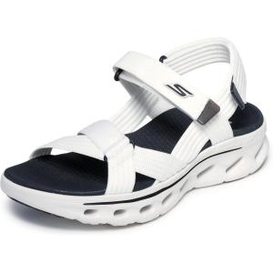 Skechers womens On-the-go Glide Step 2.0 Sandal – Camden(White/Black)