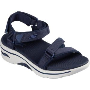 Skechers womens On-the-go Go Walk Arch Fit 2.0 Sandal – Exhilarate(Navy)
