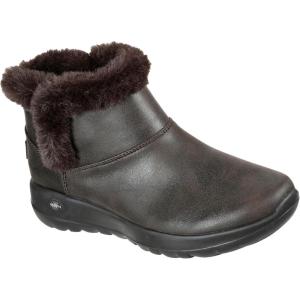 Skechers womens On-the-go Go Walk Joy – Bundle Up Boot(Chocolate)