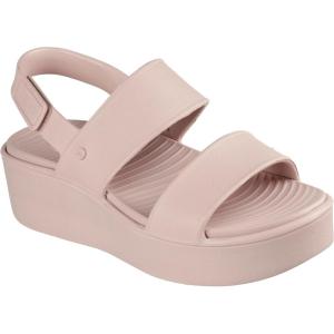 Skechers womens Platform Sandal(Light Pink)
