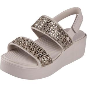 Skechers womens Platform Sandal(Taupe)