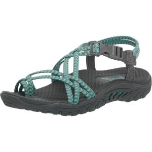Skechers womens Reggae – Perfect Duo(Gray/Aqua)