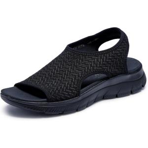 Skechers womens Summits – Outta Here(Black/Black)