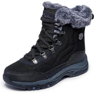 Skechers womens Trego – Stormie(Black/Black)