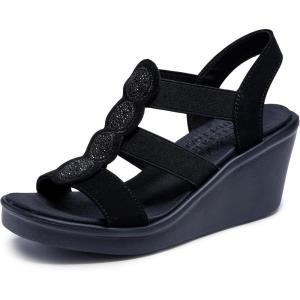Skechers womens WedgeWedge Sandal