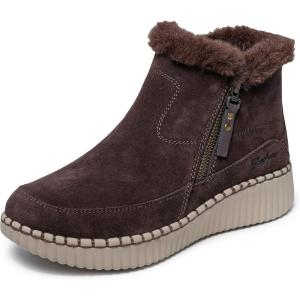 Skechers womens Wilshire Blvd – Fresh Zip(Dark Brown)