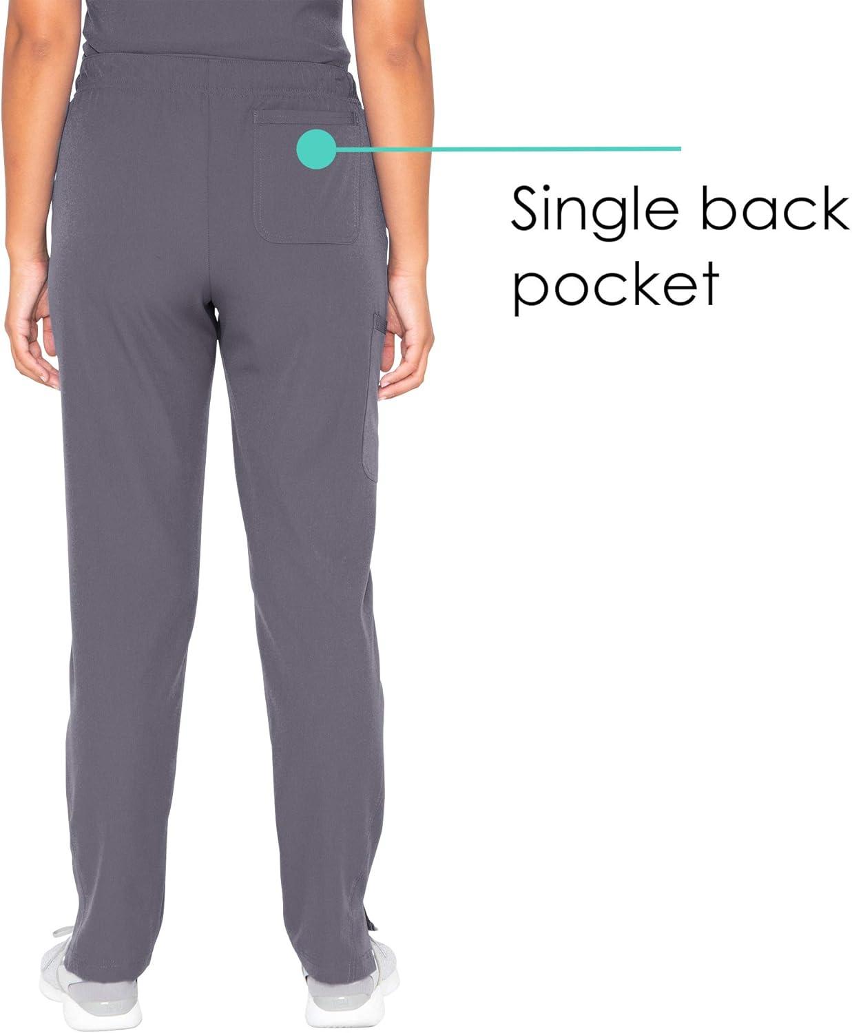 imageBARCO Skechers Vitality Charge Scrub Pant for Women MidRise Medical Pant 4Way Stretch Womens Scrub PantPewter