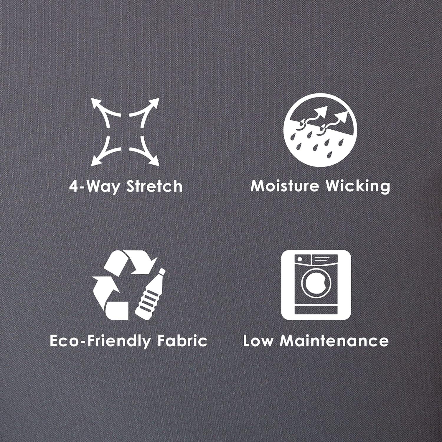 imageBARCO Skechers Vitality Charge Scrub Pant for Women MidRise Medical Pant 4Way Stretch Womens Scrub PantPewter