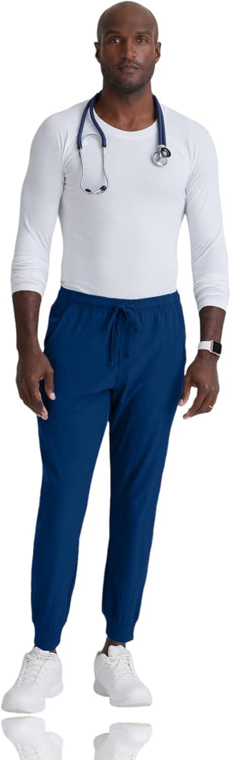 imageBARCO Skechers Vitality Crew Scrub Jogger for Men Medical Cargo Pant 4Way Stretch Sustainable Fabric Mens Scrub PantNavy