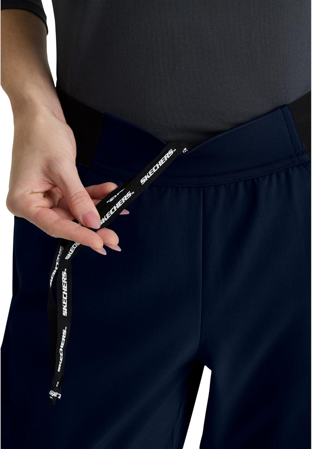 imageBARCO Skechers Vitality Electra Classic Fit Scrub Jogger for Women MidRise 5Pocket Pant with 4Way StretchNavy