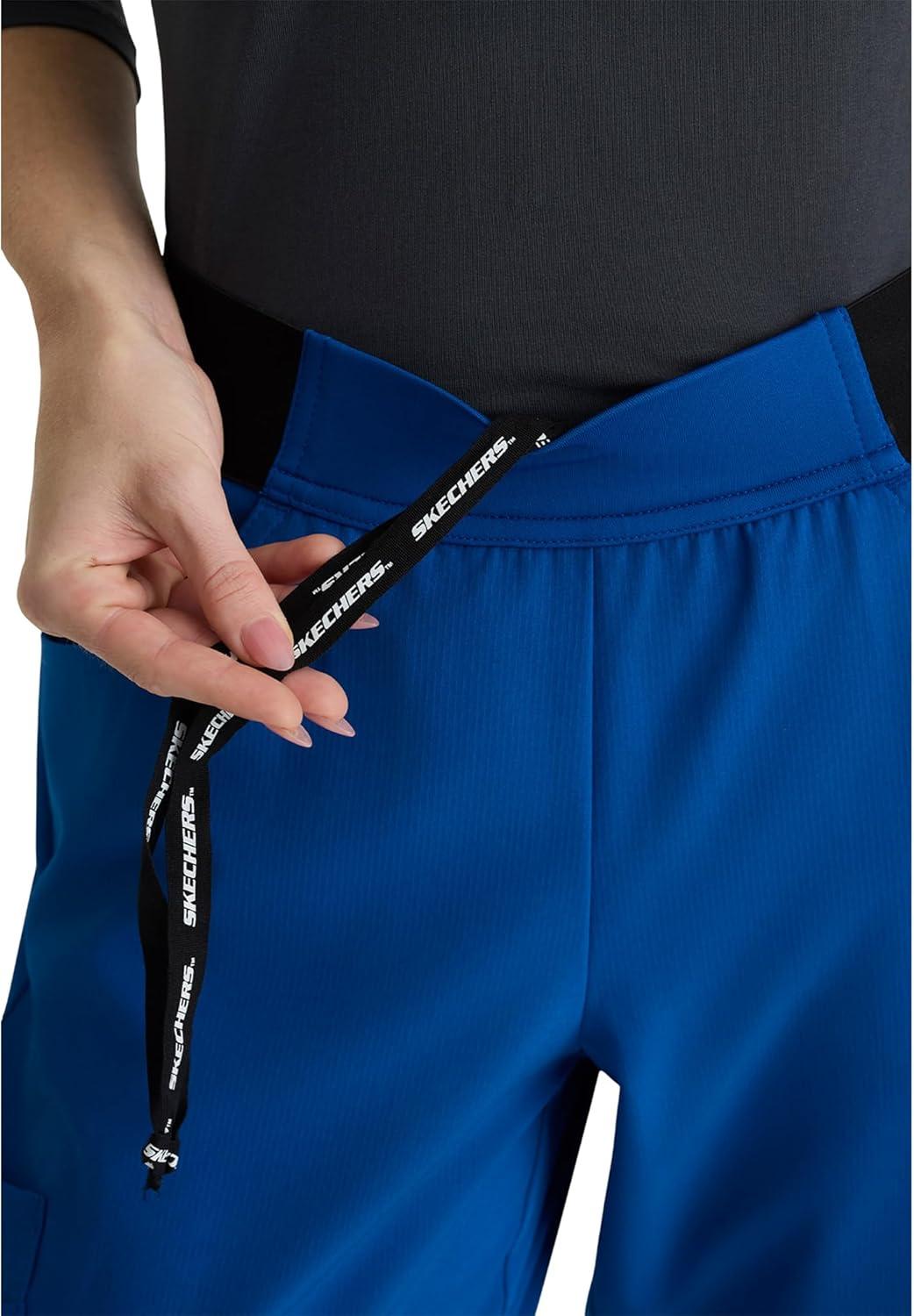 imageBARCO Skechers Vitality Electra Classic Fit Scrub Jogger for Women MidRise 5Pocket Pant with 4Way StretchNew Royal