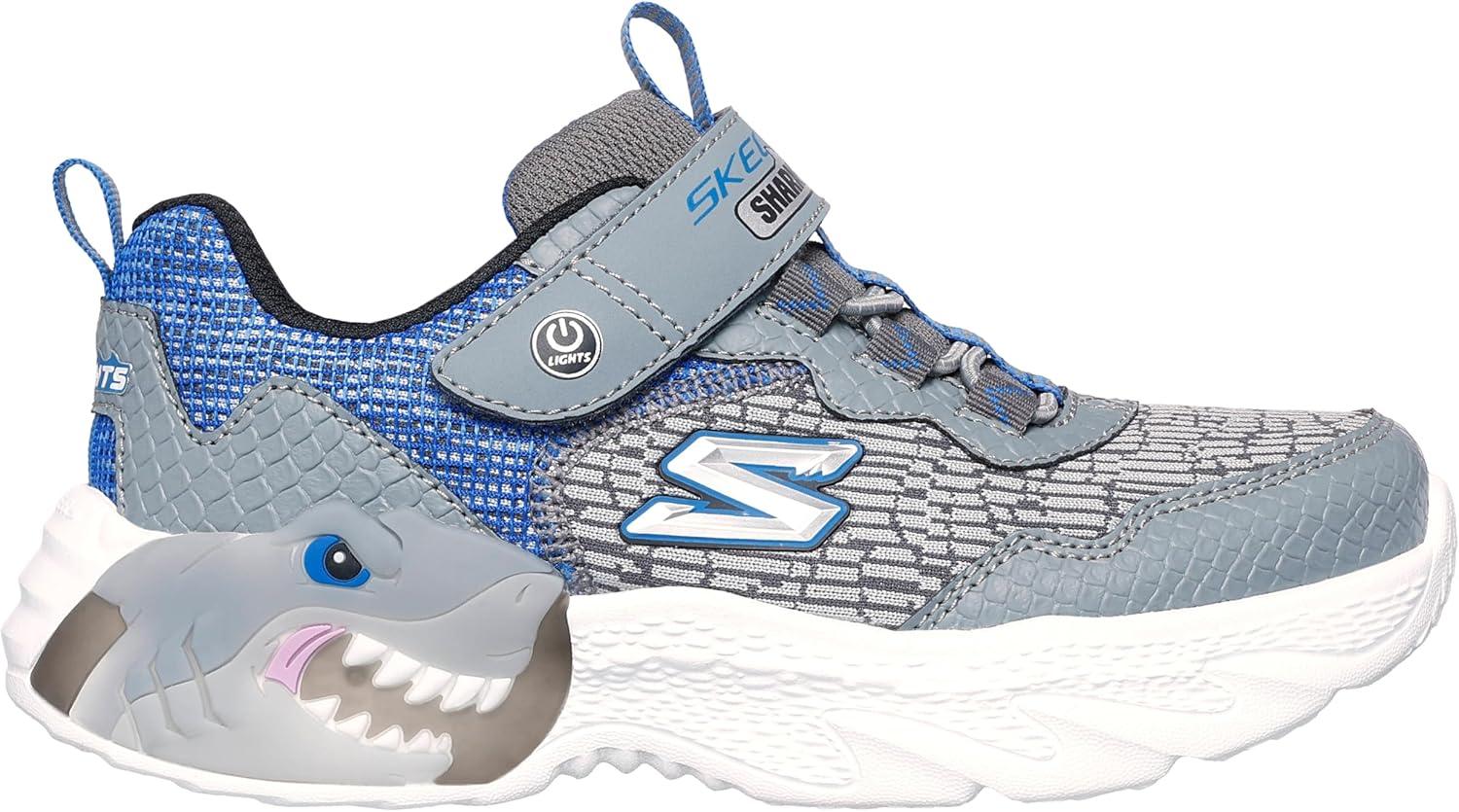 imageSKECHERS Boys MeteorLightskrendoBlackBlue