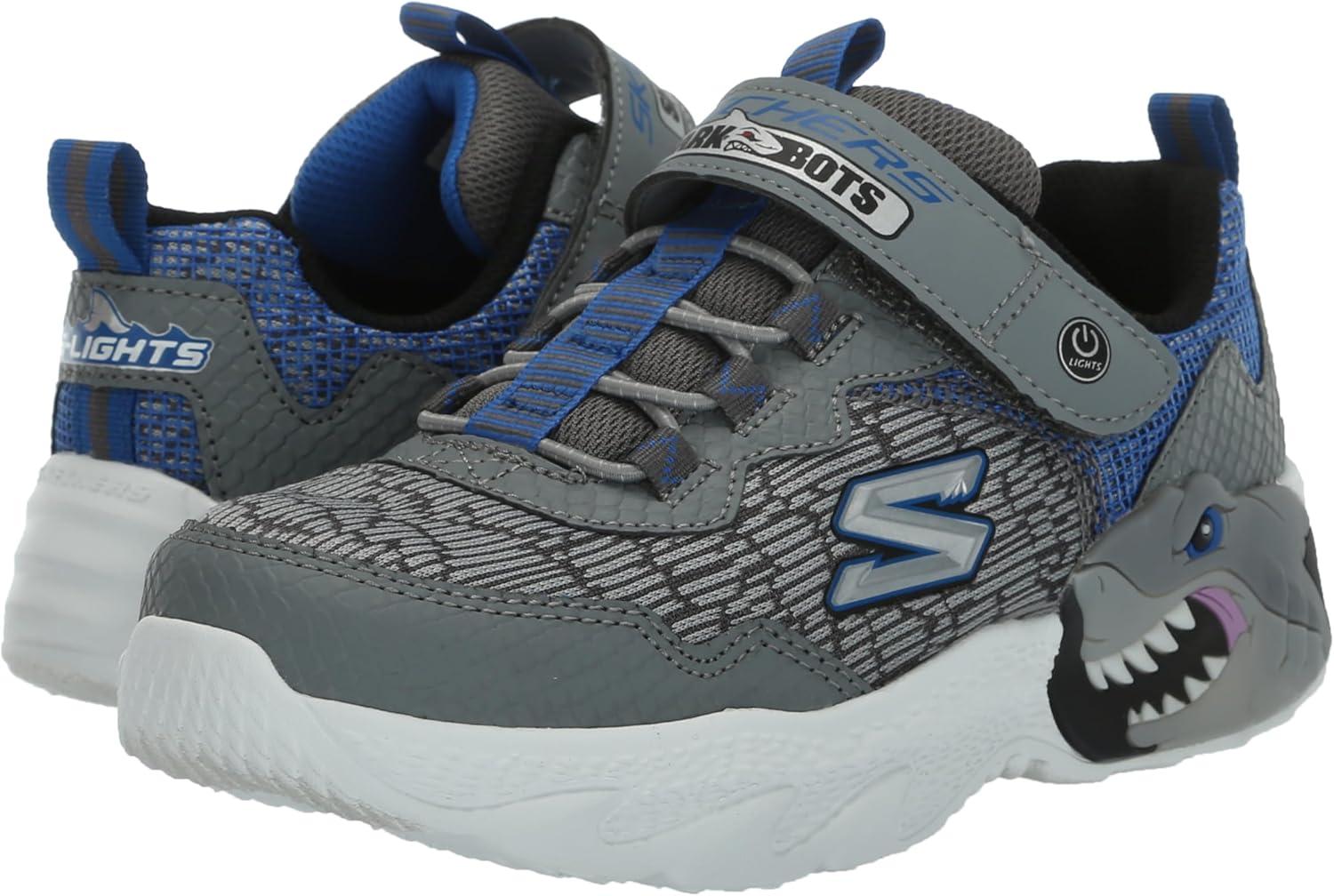 imageSKECHERS Boys MeteorLightskrendoBlackBlue