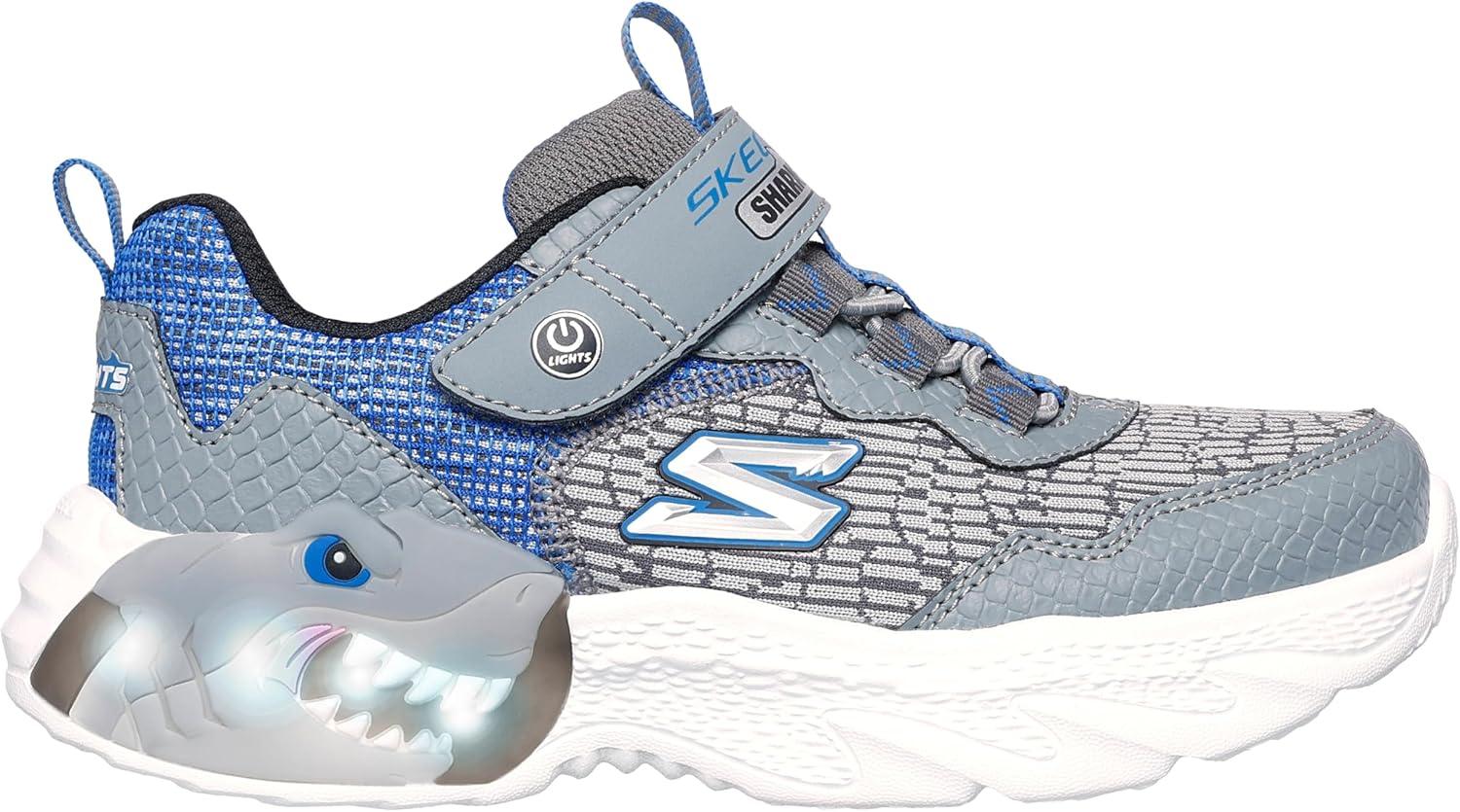 imageSKECHERS Boys MeteorLightskrendoBlackBlue