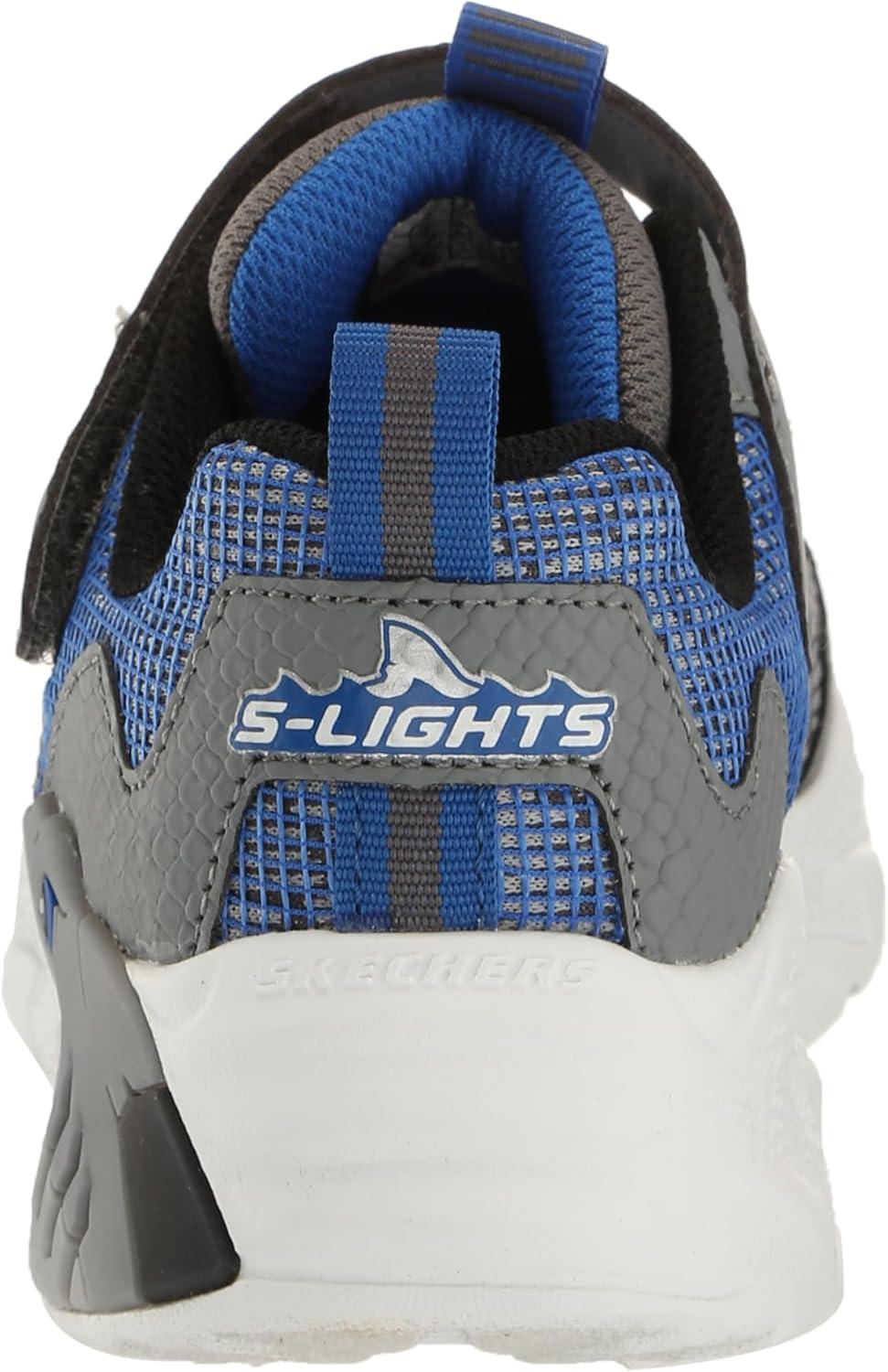 imageSKECHERS Boys MeteorLightskrendoBlackBlue