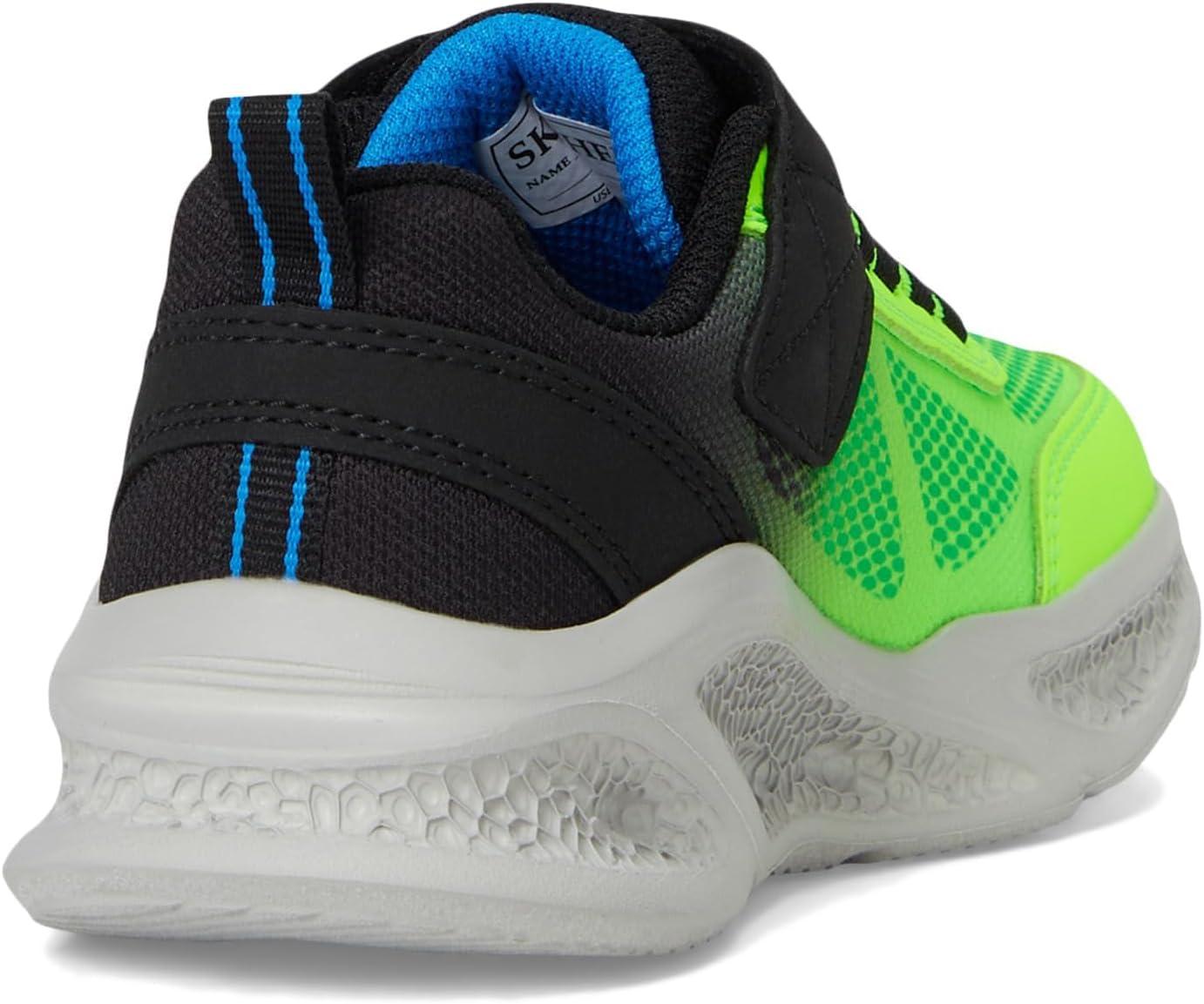 imageSKECHERS Boys MeteorLightskrendoBlackBlueLime