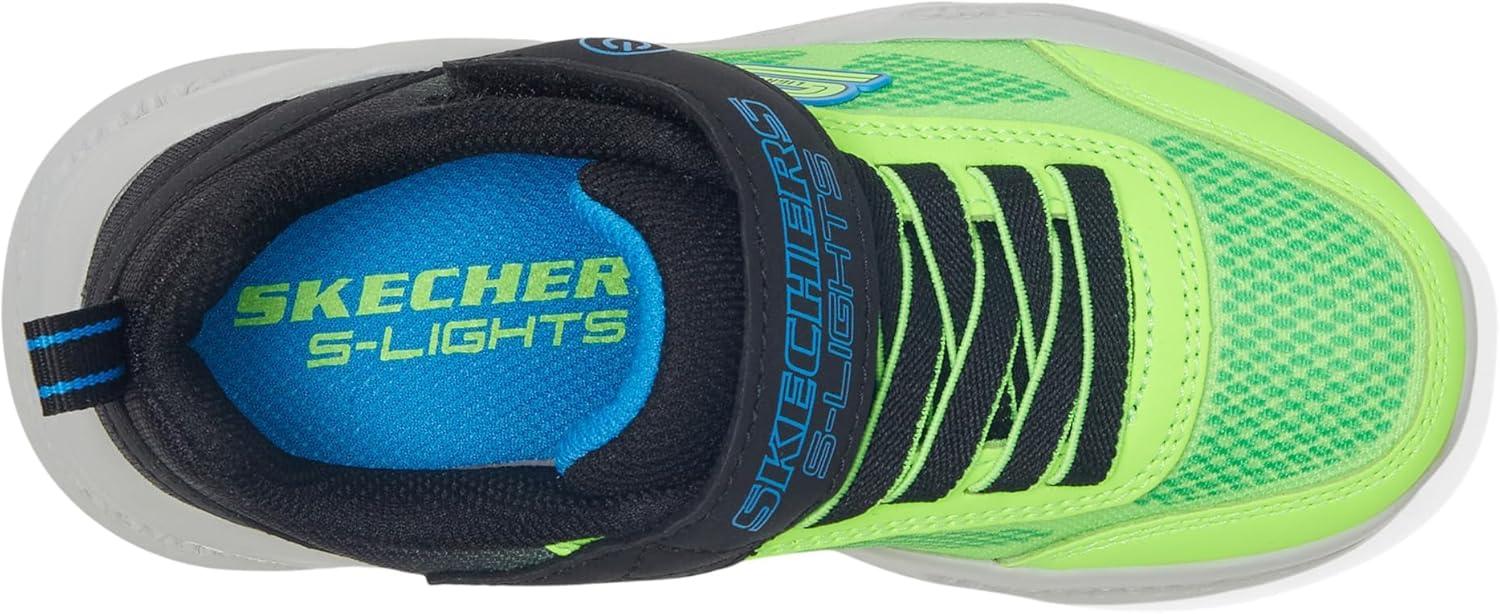 imageSKECHERS Boys MeteorLightskrendoBlackBlueLime